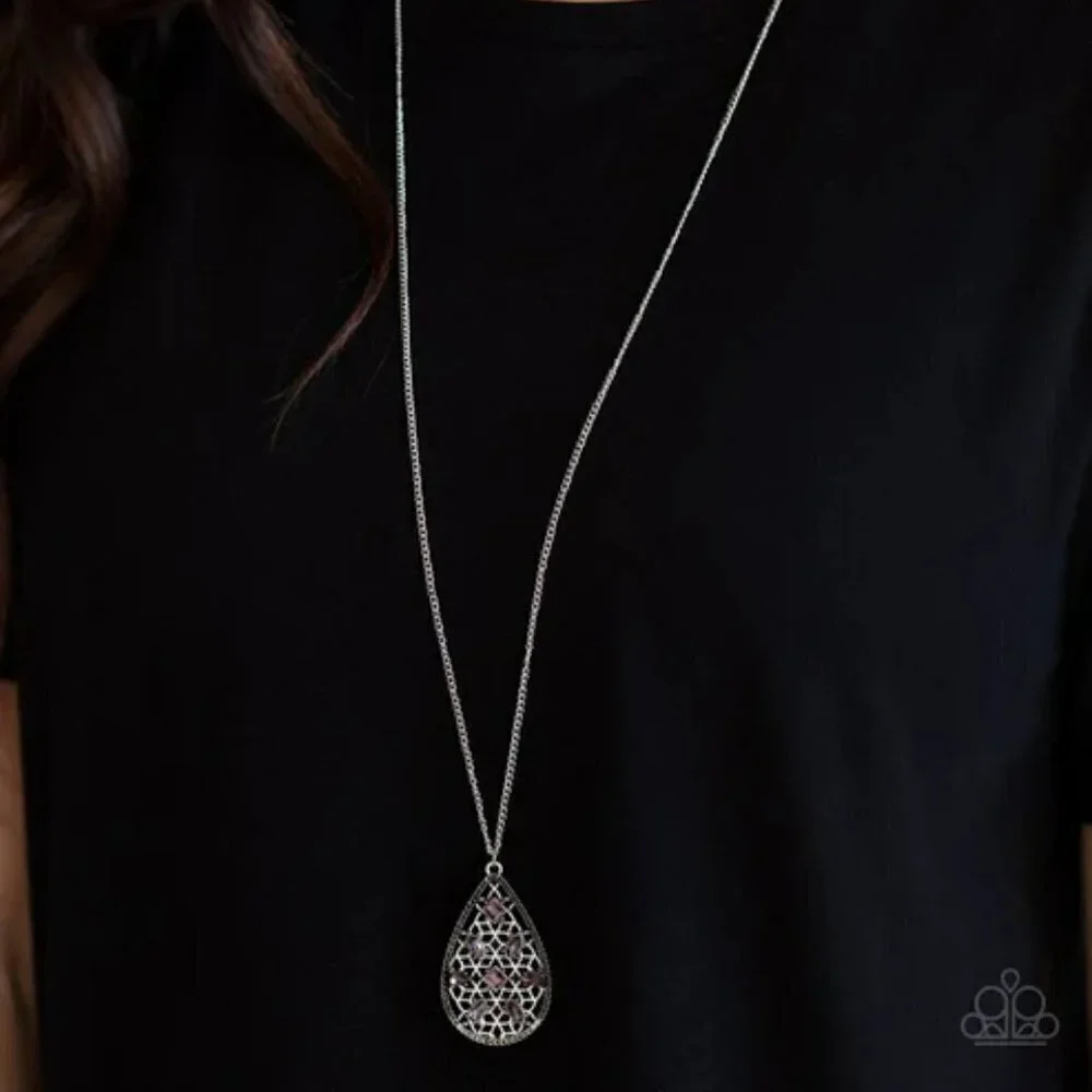 Gala Glimmer Purple Necklace